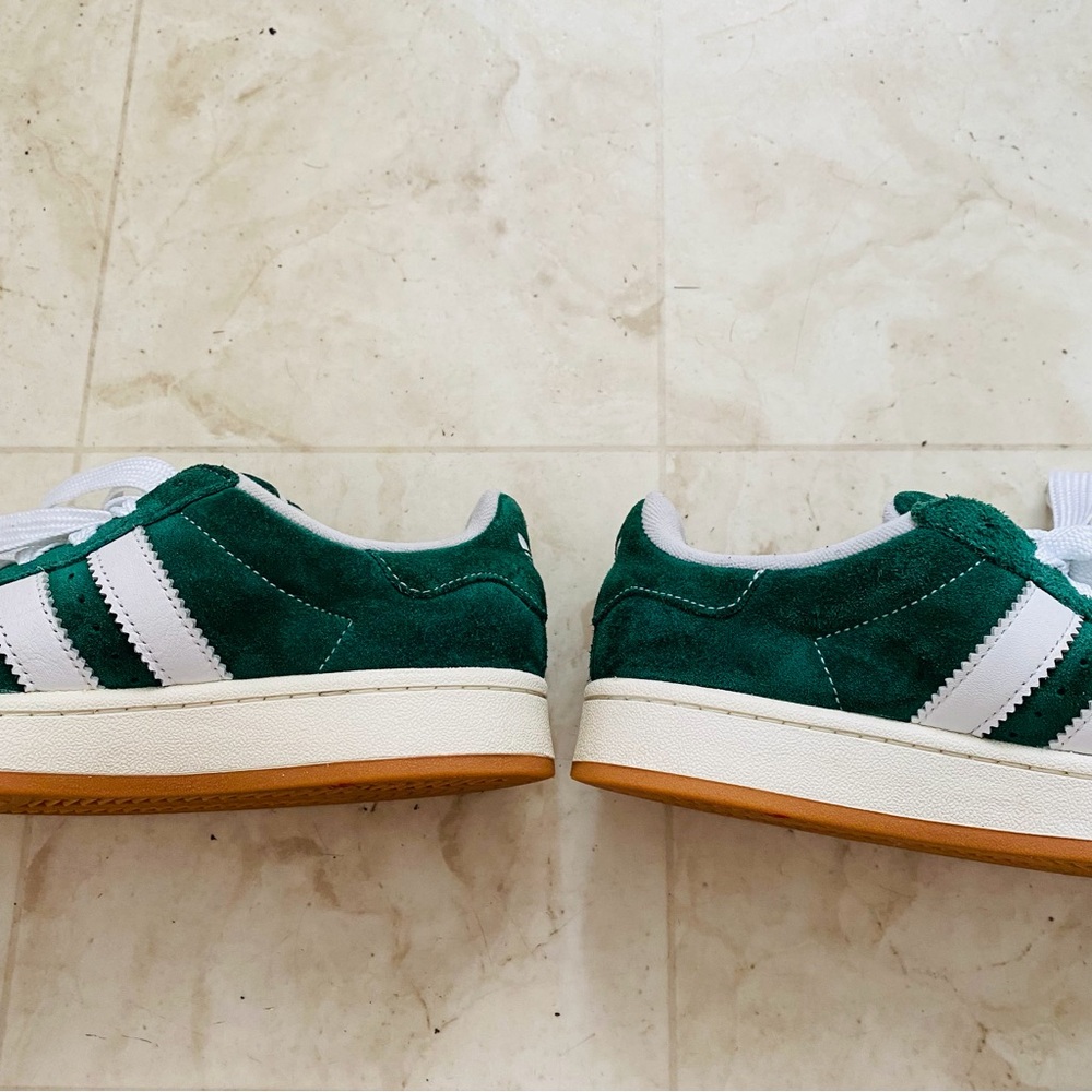 $110 Adidas Campus 00s Green Suede Lace-up Low Top Shoes Sneakers Women's Size 8 - Picture 9 of 14
